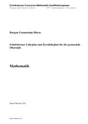 Curriculum Mathematik S2