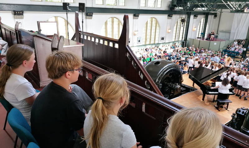 Blick von der Empore im Kraftwerk Heimbach