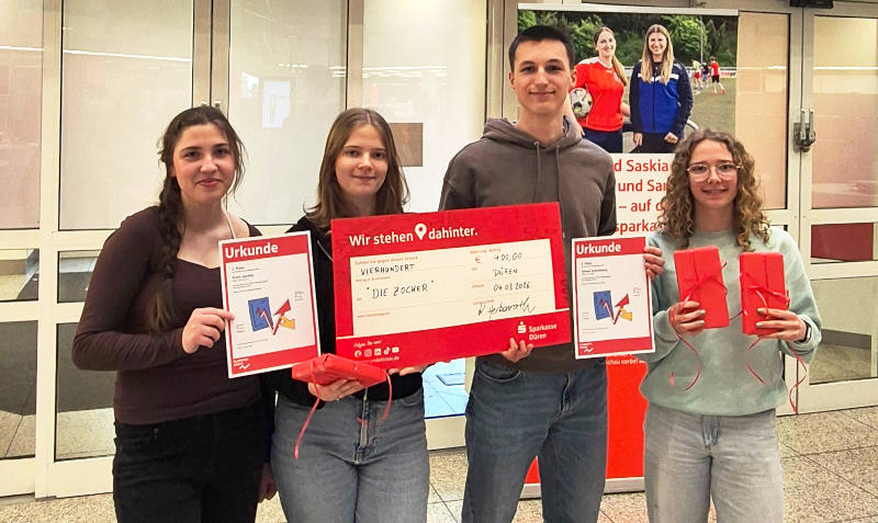 Die Gewinner:innen des Planspiels Börse, Kategorie Nachhaltigkeit.