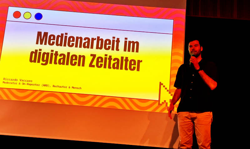 Riccardo Vaccaro am Burgau-Gymnasium.