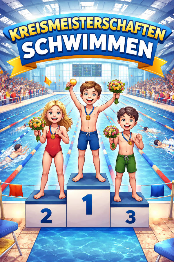 Schüler:innen im Hallenbad