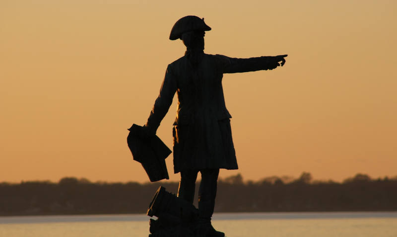 Rochambeau Statue in Newport, Rhode Island
